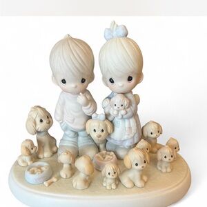 Vintage Precious Moments ‘The Good Lord has Blessed us Tenfold’ figurine